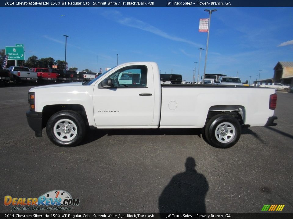 2014 Chevrolet Silverado 1500 WT Regular Cab Summit White / Jet Black/Dark Ash Photo #2