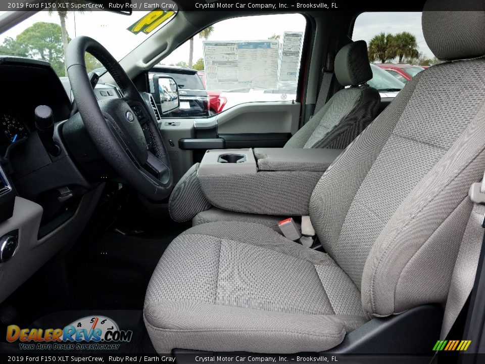 2019 Ford F150 XLT SuperCrew Ruby Red / Earth Gray Photo #9