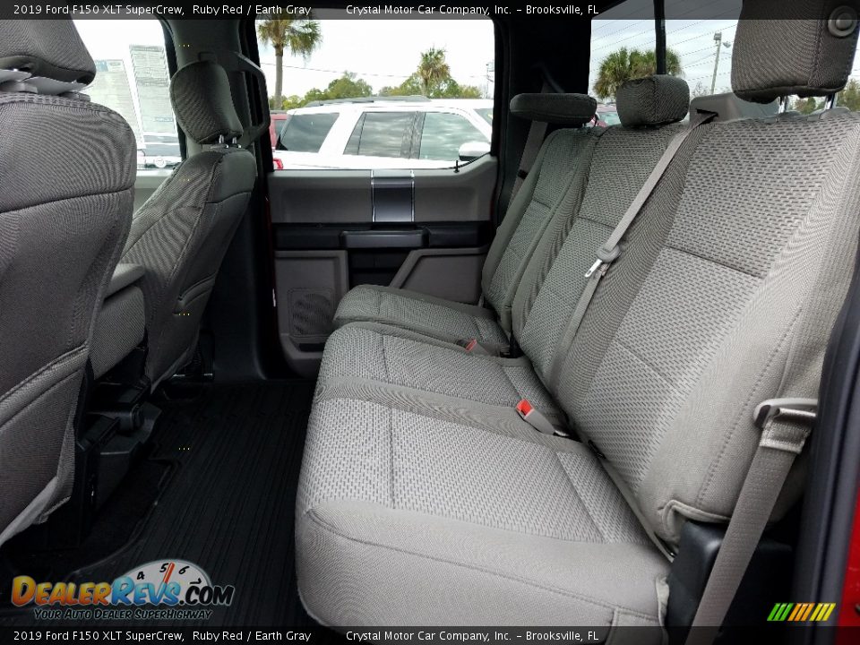 2019 Ford F150 XLT SuperCrew Ruby Red / Earth Gray Photo #10