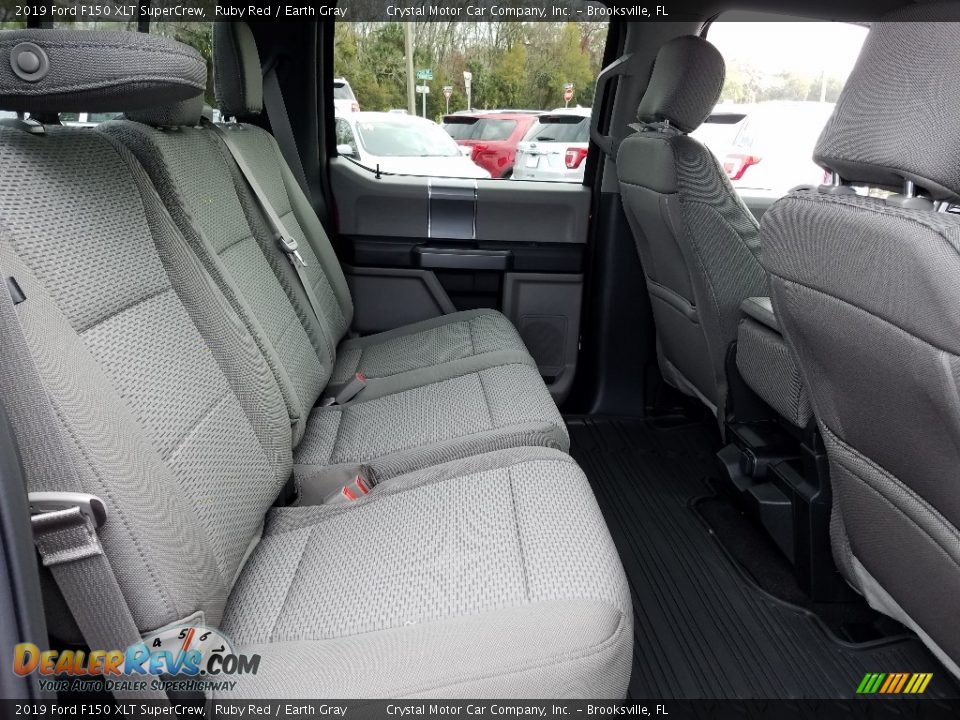2019 Ford F150 XLT SuperCrew Ruby Red / Earth Gray Photo #11