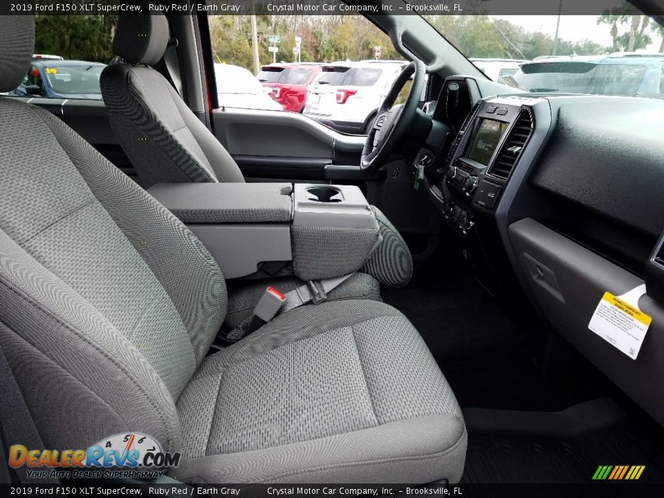 2019 Ford F150 XLT SuperCrew Ruby Red / Earth Gray Photo #12