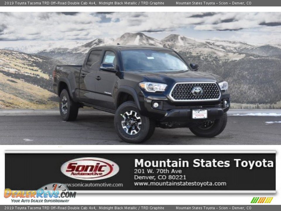 2019 Toyota Tacoma TRD Off-Road Double Cab 4x4 Midnight Black Metallic / TRD Graphite Photo #1