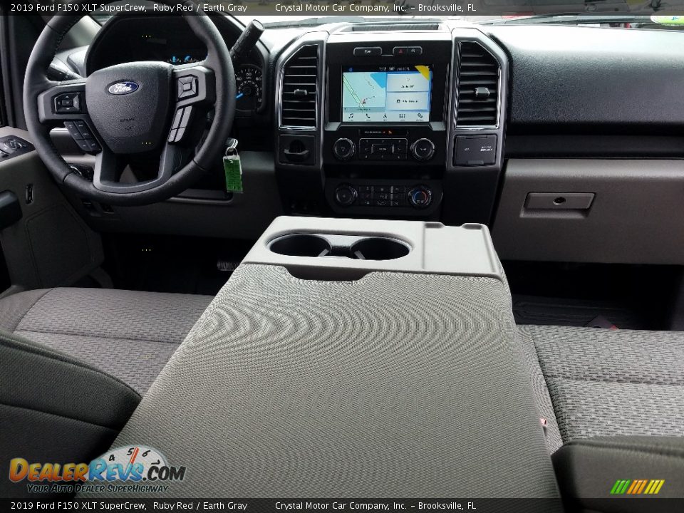 2019 Ford F150 XLT SuperCrew Ruby Red / Earth Gray Photo #13