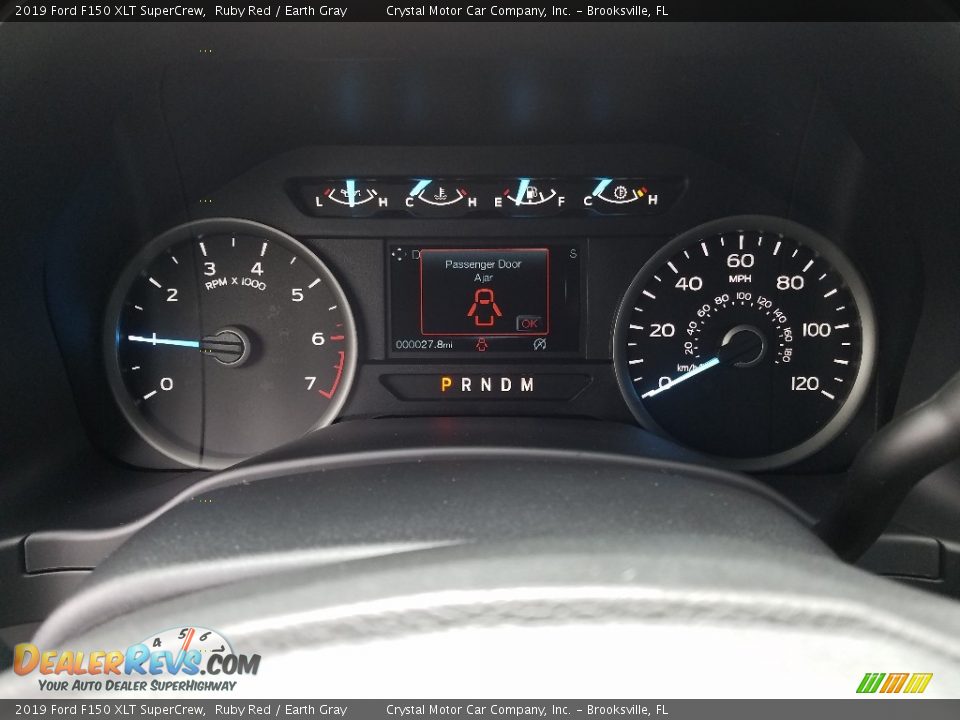 2019 Ford F150 XLT SuperCrew Ruby Red / Earth Gray Photo #14