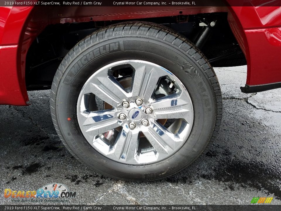 2019 Ford F150 XLT SuperCrew Ruby Red / Earth Gray Photo #20