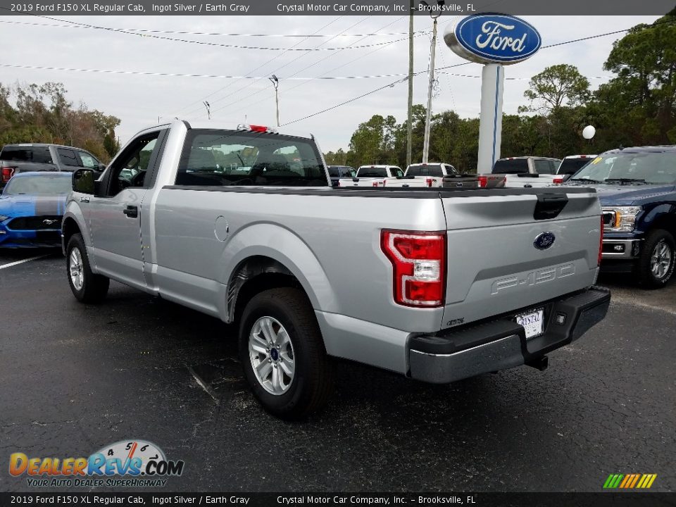 2019 Ford F150 XL Regular Cab Ingot Silver / Earth Gray Photo #3