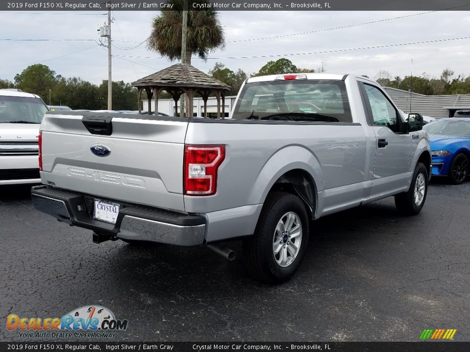 2019 Ford F150 XL Regular Cab Ingot Silver / Earth Gray Photo #5