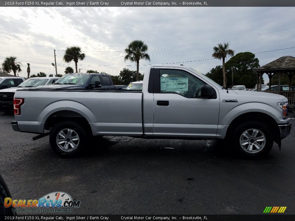2019 Ford F150 XL Regular Cab Ingot Silver / Earth Gray Photo #6