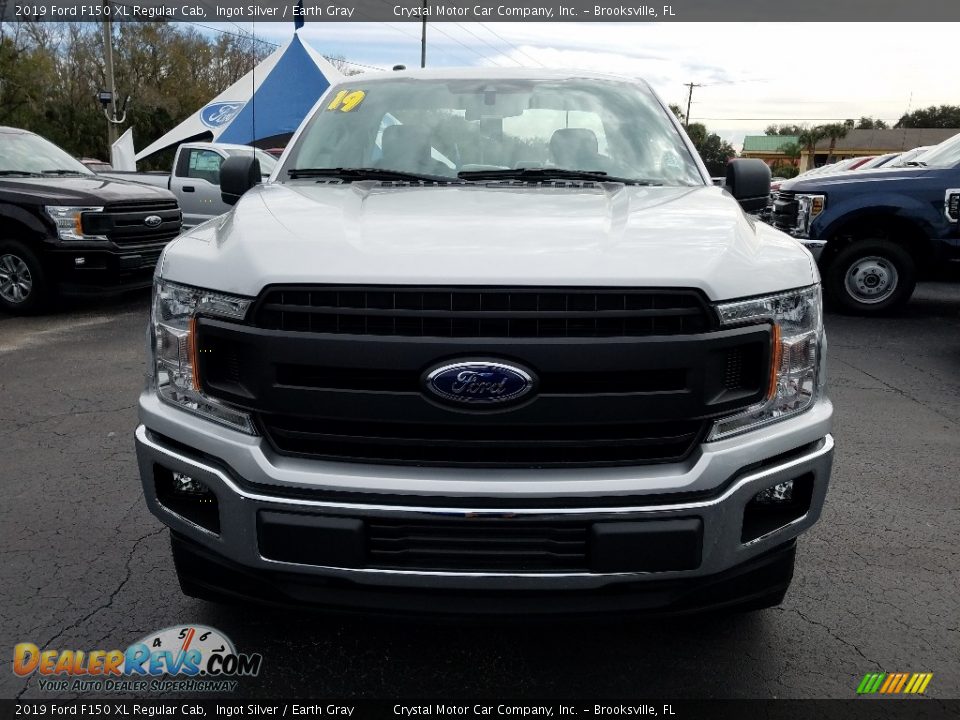2019 Ford F150 XL Regular Cab Ingot Silver / Earth Gray Photo #8