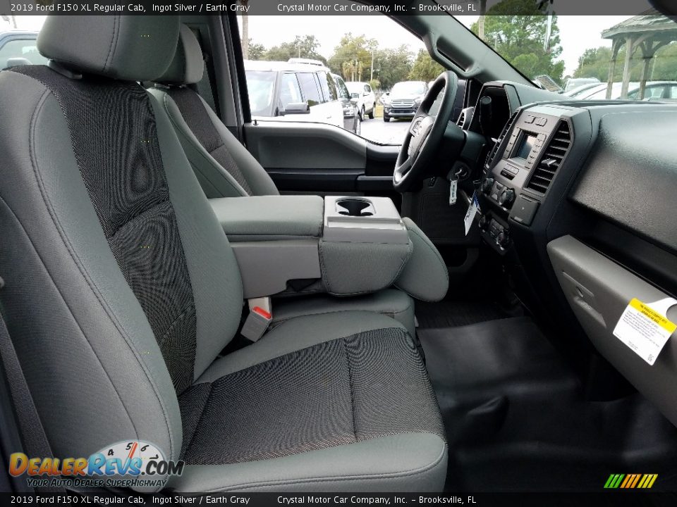2019 Ford F150 XL Regular Cab Ingot Silver / Earth Gray Photo #11