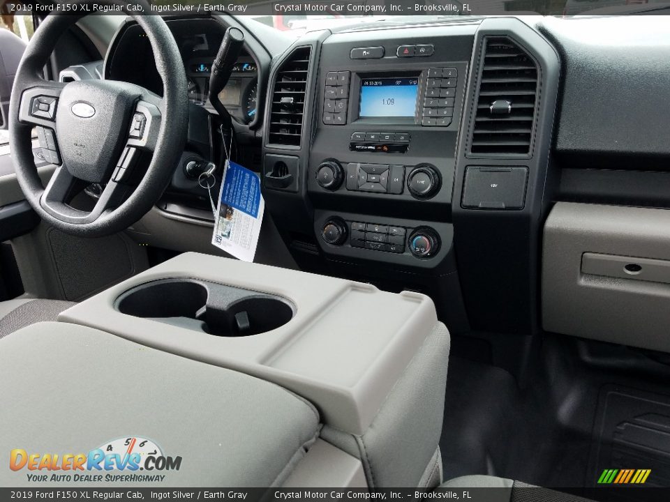 2019 Ford F150 XL Regular Cab Ingot Silver / Earth Gray Photo #12