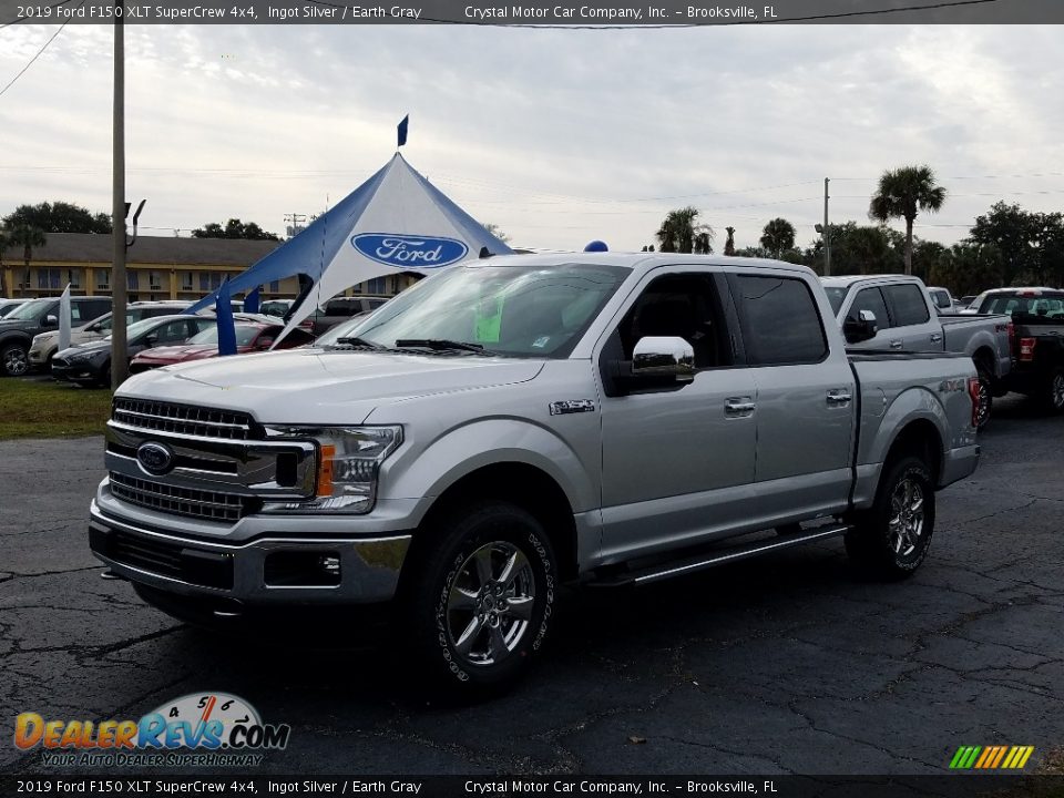 2019 Ford F150 XLT SuperCrew 4x4 Ingot Silver / Earth Gray Photo #1