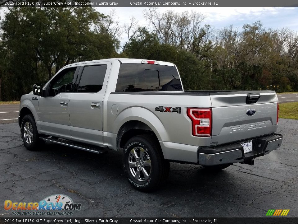 2019 Ford F150 XLT SuperCrew 4x4 Ingot Silver / Earth Gray Photo #3