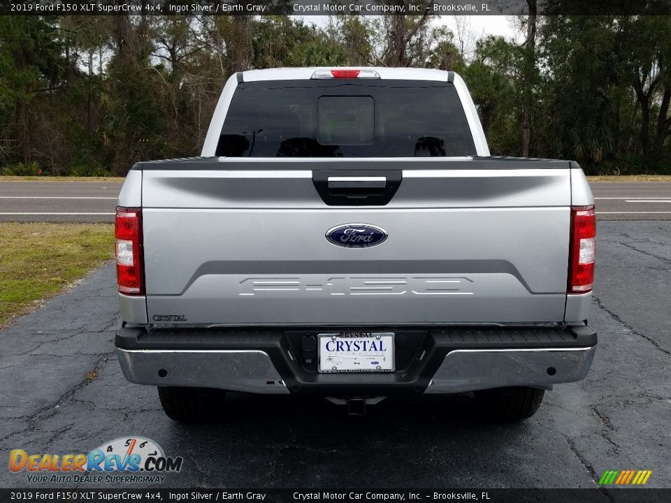 2019 Ford F150 XLT SuperCrew 4x4 Ingot Silver / Earth Gray Photo #4