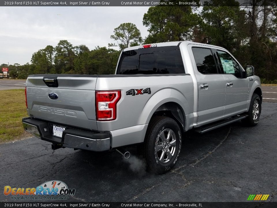 2019 Ford F150 XLT SuperCrew 4x4 Ingot Silver / Earth Gray Photo #5