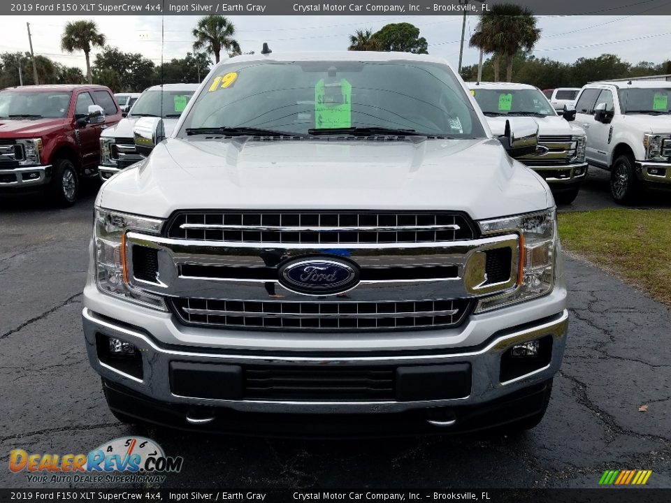 2019 Ford F150 XLT SuperCrew 4x4 Ingot Silver / Earth Gray Photo #8