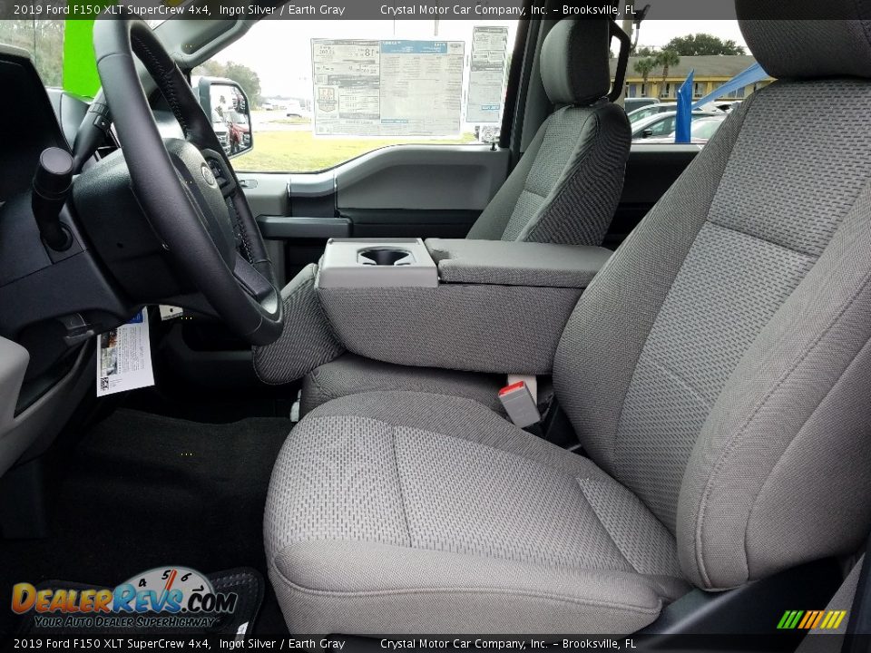 2019 Ford F150 XLT SuperCrew 4x4 Ingot Silver / Earth Gray Photo #9