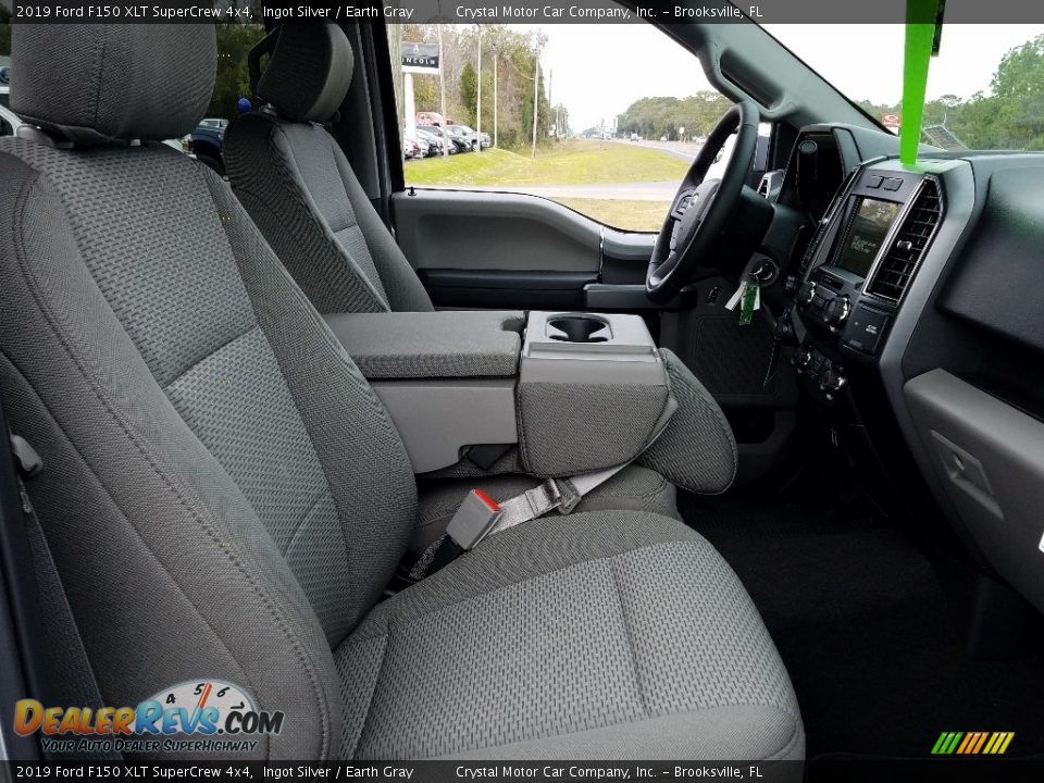 2019 Ford F150 XLT SuperCrew 4x4 Ingot Silver / Earth Gray Photo #12