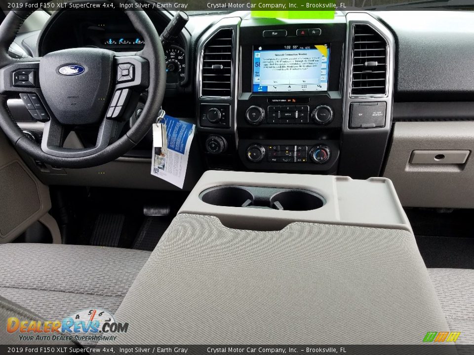 2019 Ford F150 XLT SuperCrew 4x4 Ingot Silver / Earth Gray Photo #13