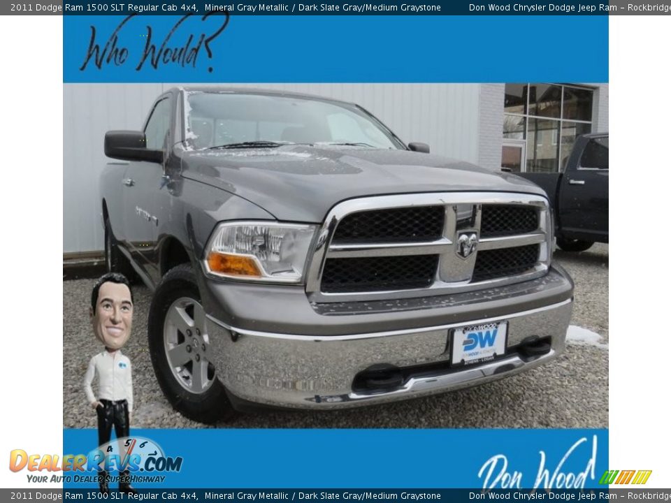 2011 Dodge Ram 1500 SLT Regular Cab 4x4 Mineral Gray Metallic / Dark Slate Gray/Medium Graystone Photo #1