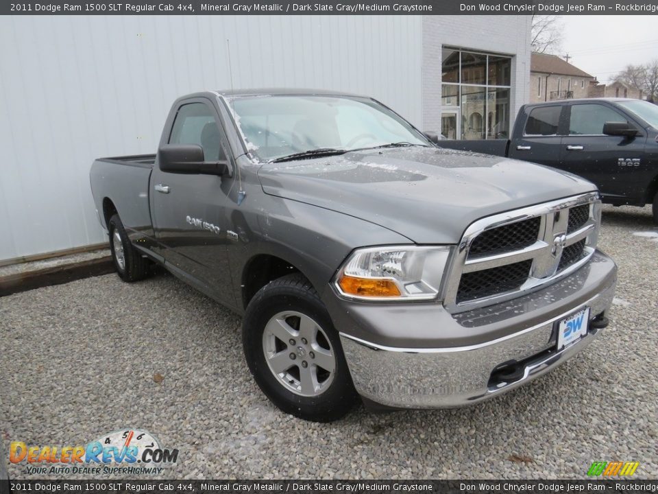 2011 Dodge Ram 1500 SLT Regular Cab 4x4 Mineral Gray Metallic / Dark Slate Gray/Medium Graystone Photo #3