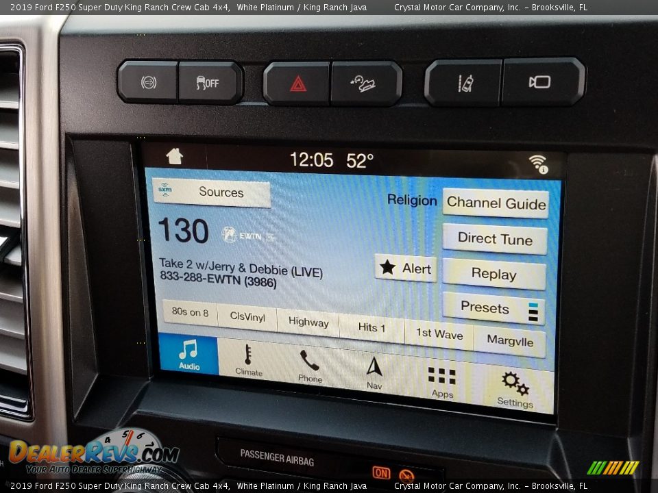 2019 Ford F250 Super Duty King Ranch Crew Cab 4x4 White Platinum / King Ranch Java Photo #15