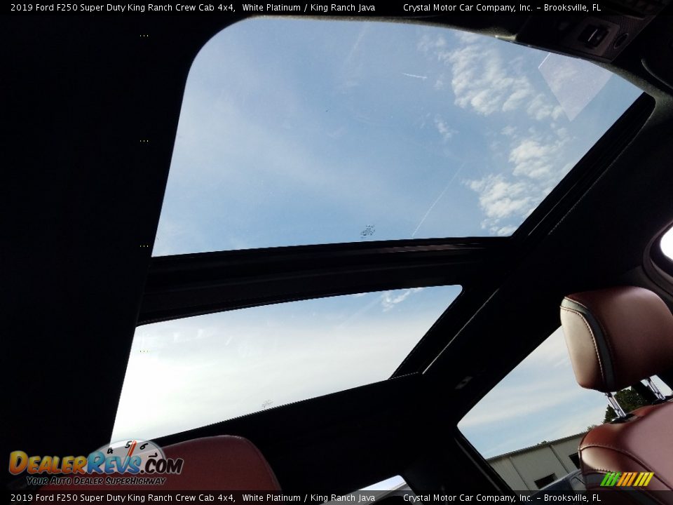 2019 Ford F250 Super Duty King Ranch Crew Cab 4x4 White Platinum / King Ranch Java Photo #18