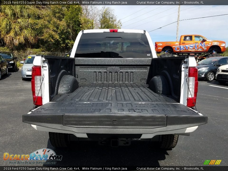 2019 Ford F250 Super Duty King Ranch Crew Cab 4x4 White Platinum / King Ranch Java Photo #19