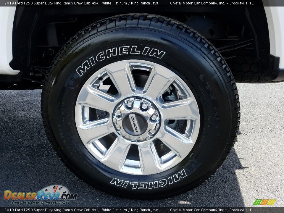 2019 Ford F250 Super Duty King Ranch Crew Cab 4x4 White Platinum / King Ranch Java Photo #20