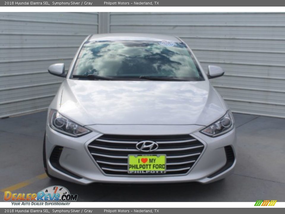 2018 Hyundai Elantra SEL Symphony Silver / Gray Photo #3