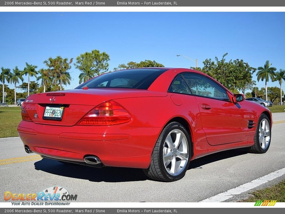 2006 Mercedes-Benz SL 500 Roadster Mars Red / Stone Photo #5