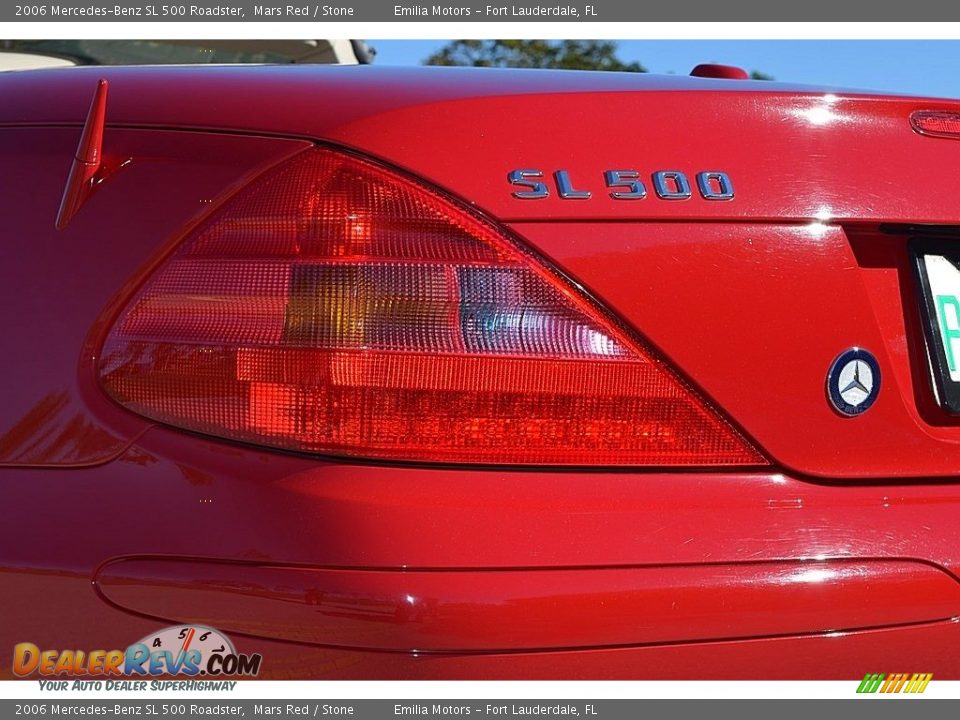2006 Mercedes-Benz SL 500 Roadster Mars Red / Stone Photo #26