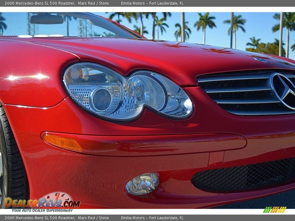 2006 Mercedes-Benz SL 500 Roadster Mars Red / Stone Photo #29
