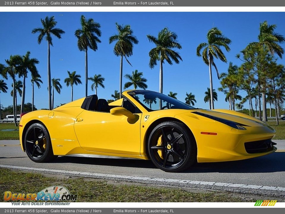 Giallo Modena (Yellow) 2013 Ferrari 458 Spider Photo #3