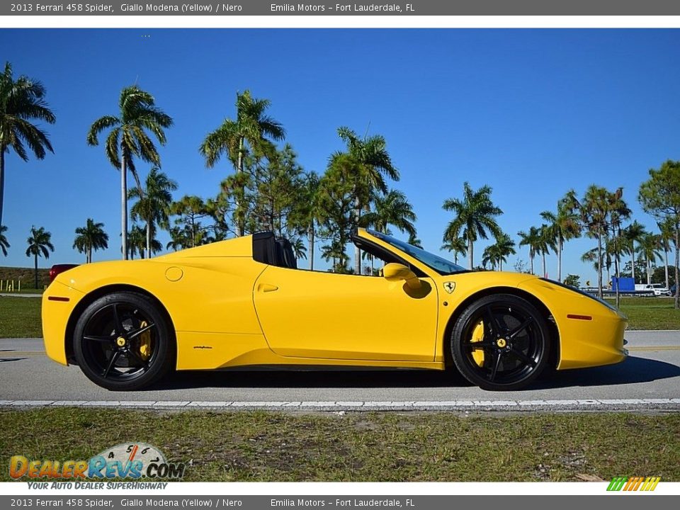 Giallo Modena (Yellow) 2013 Ferrari 458 Spider Photo #4