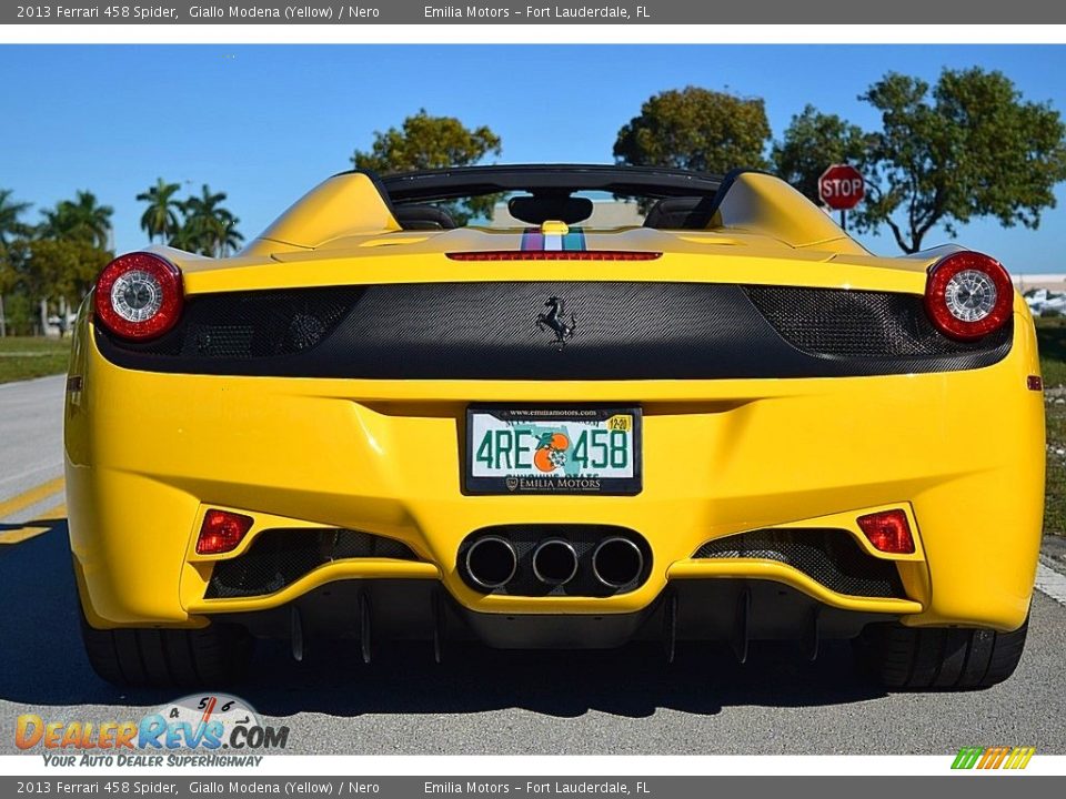 2013 Ferrari 458 Spider Giallo Modena (Yellow) / Nero Photo #9