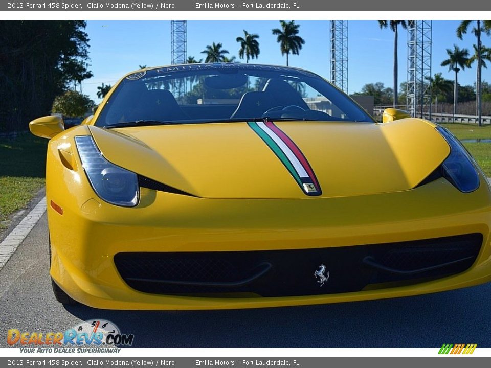 2013 Ferrari 458 Spider Giallo Modena (Yellow) / Nero Photo #16