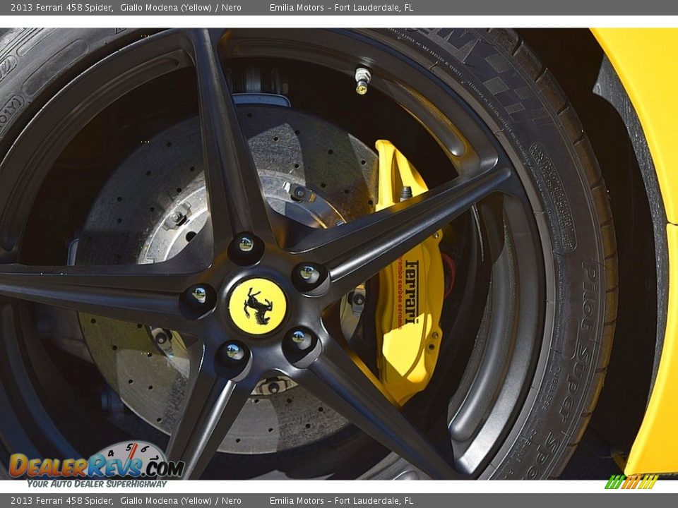 2013 Ferrari 458 Spider Giallo Modena (Yellow) / Nero Photo #23