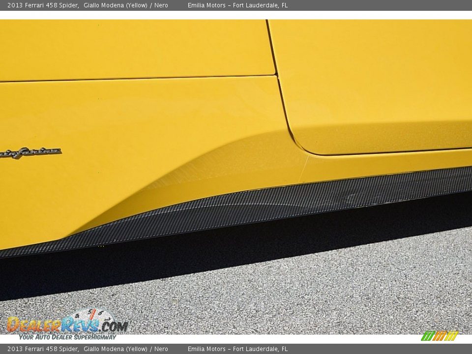 2013 Ferrari 458 Spider Giallo Modena (Yellow) / Nero Photo #24