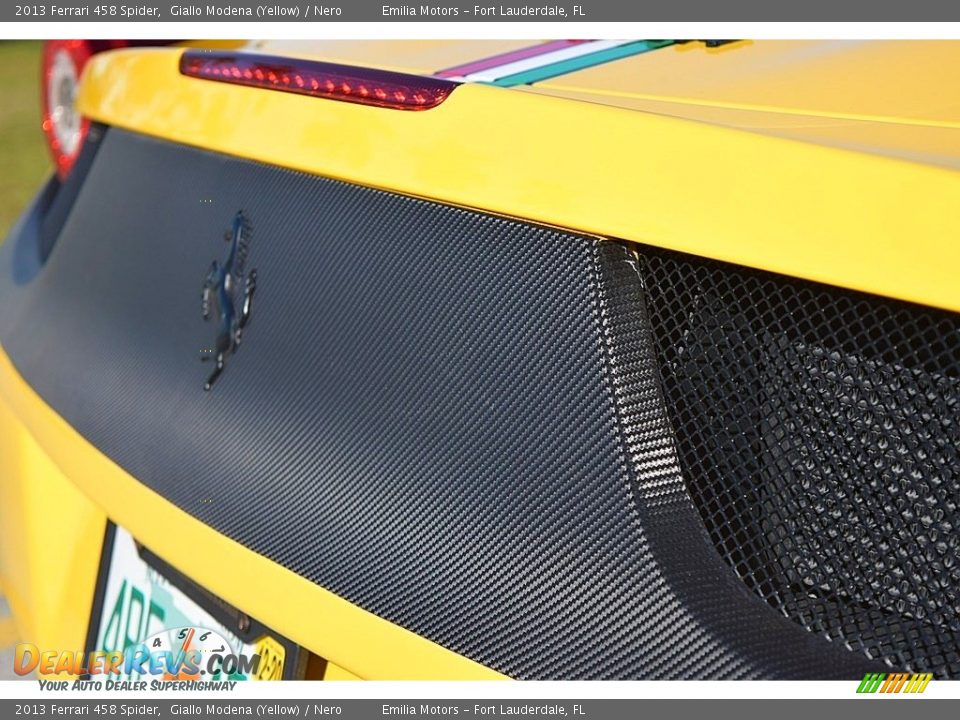 2013 Ferrari 458 Spider Giallo Modena (Yellow) / Nero Photo #25