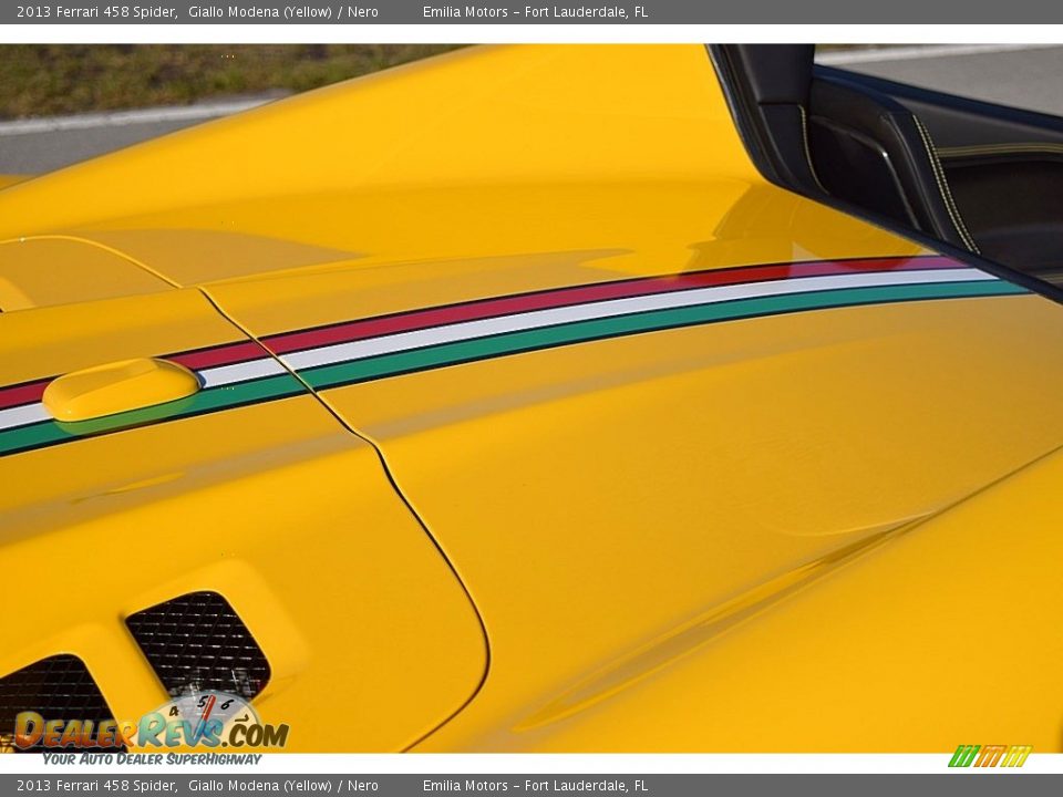 2013 Ferrari 458 Spider Giallo Modena (Yellow) / Nero Photo #27