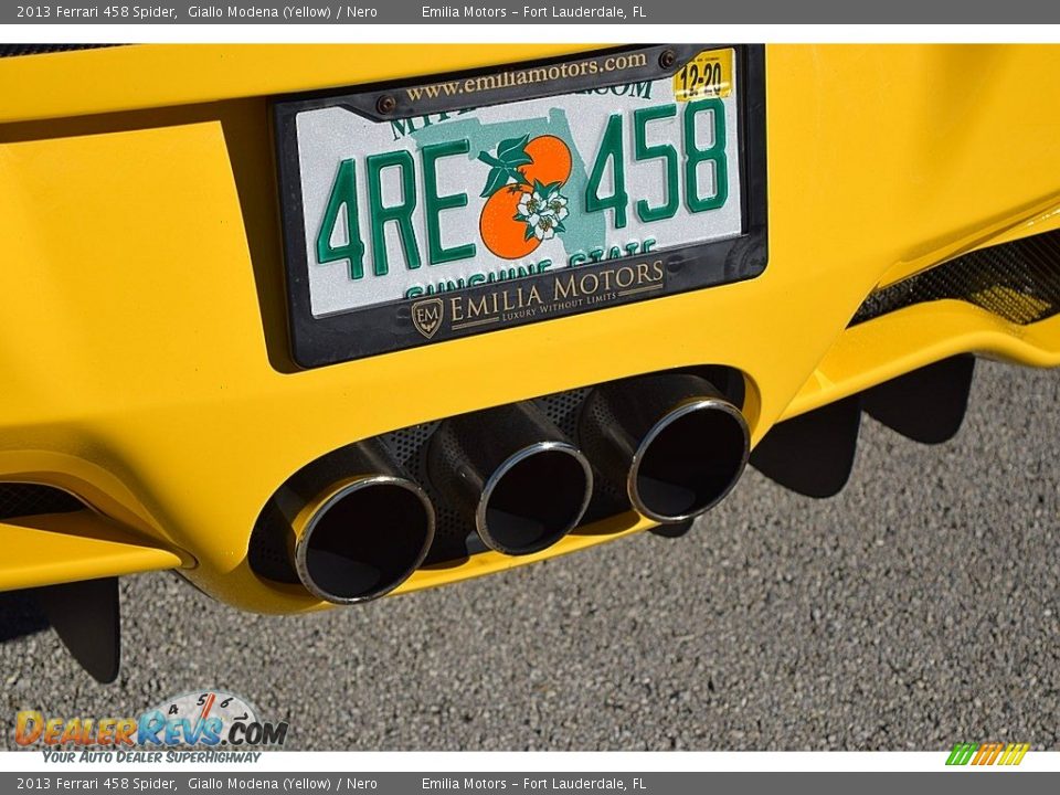 2013 Ferrari 458 Spider Giallo Modena (Yellow) / Nero Photo #28