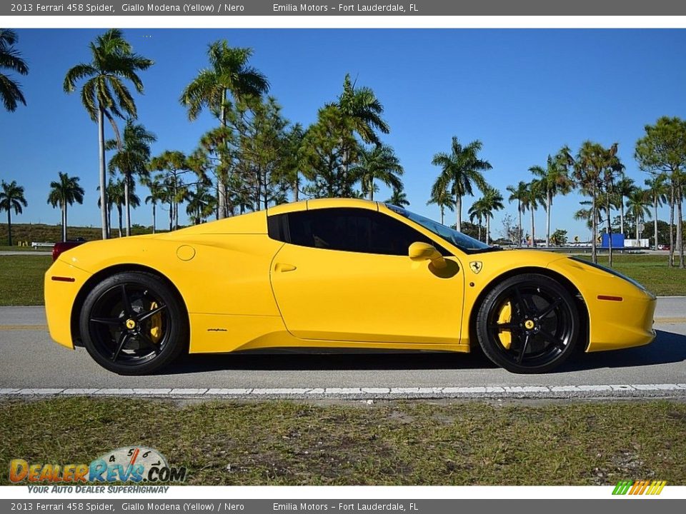 Giallo Modena (Yellow) 2013 Ferrari 458 Spider Photo #30