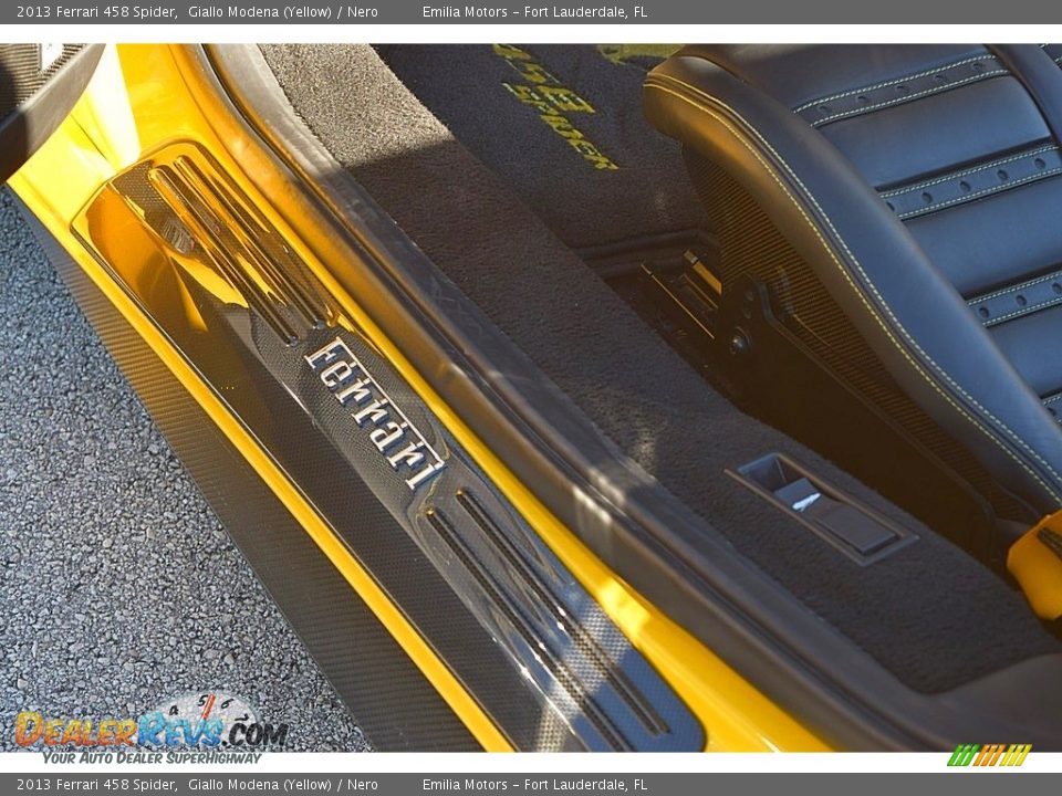 2013 Ferrari 458 Spider Giallo Modena (Yellow) / Nero Photo #35
