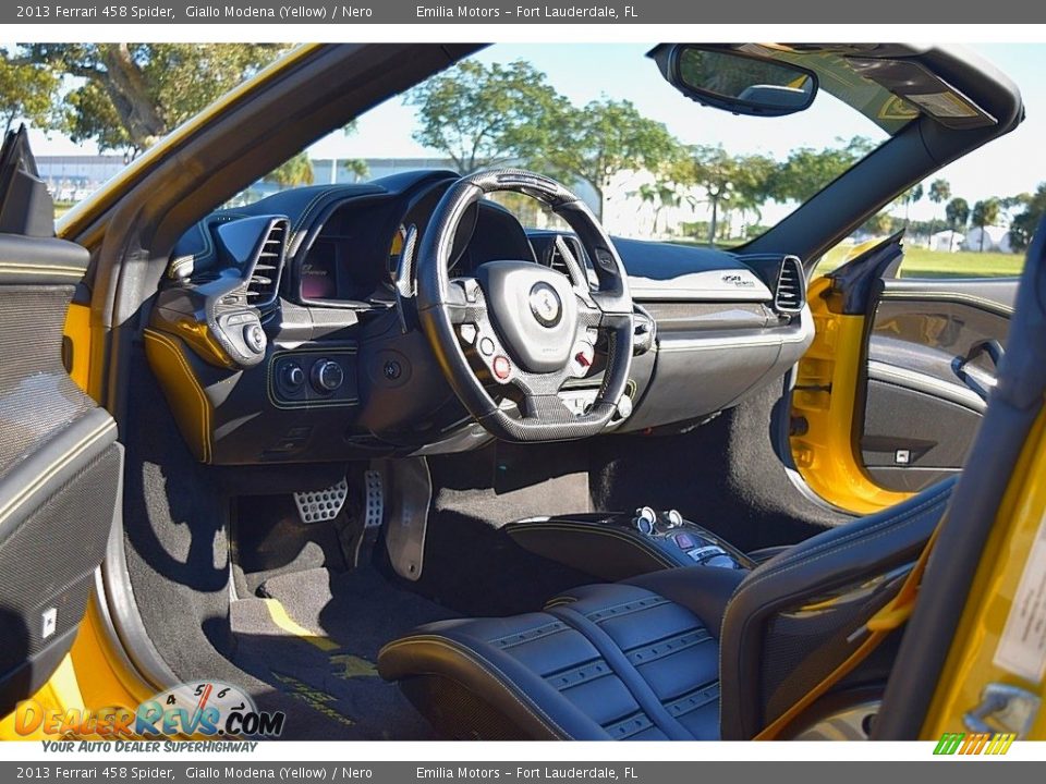 2013 Ferrari 458 Spider Giallo Modena (Yellow) / Nero Photo #36