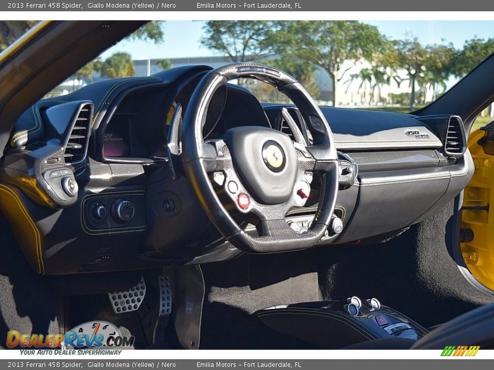 2013 Ferrari 458 Spider Giallo Modena (Yellow) / Nero Photo #37