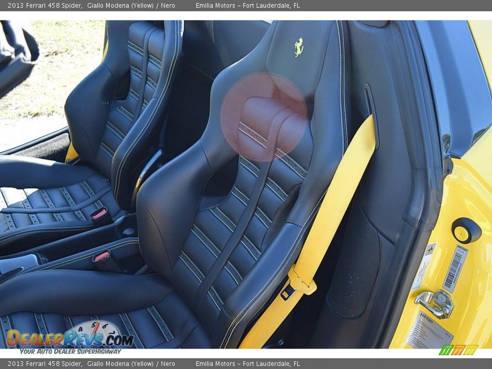 2013 Ferrari 458 Spider Giallo Modena (Yellow) / Nero Photo #41