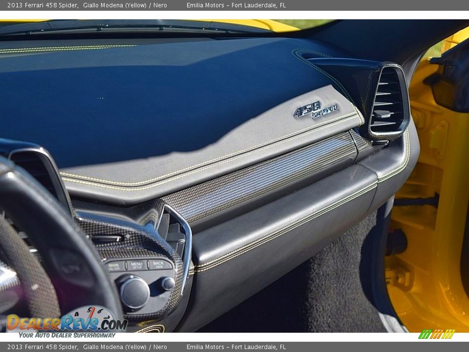 2013 Ferrari 458 Spider Giallo Modena (Yellow) / Nero Photo #44