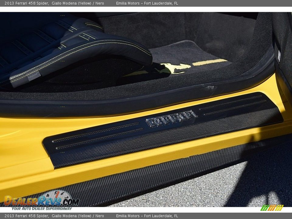 2013 Ferrari 458 Spider Giallo Modena (Yellow) / Nero Photo #47