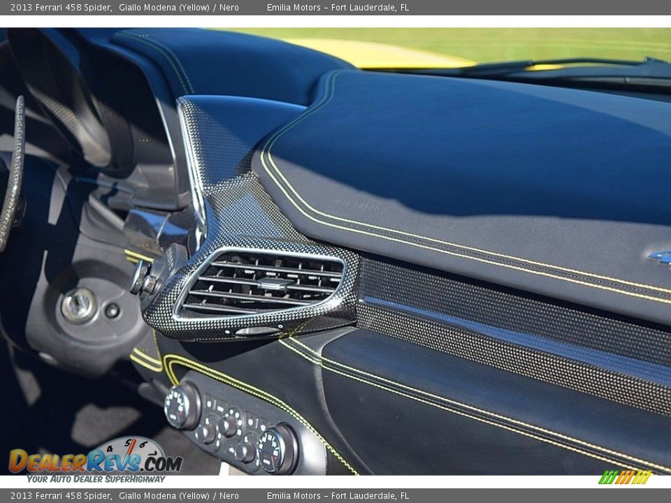 2013 Ferrari 458 Spider Giallo Modena (Yellow) / Nero Photo #50